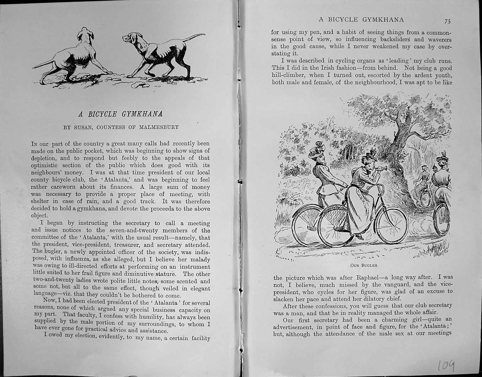 Old Badminton Magazine 1903 Bicycle Gymkhana Accident Romance Sport M 20th