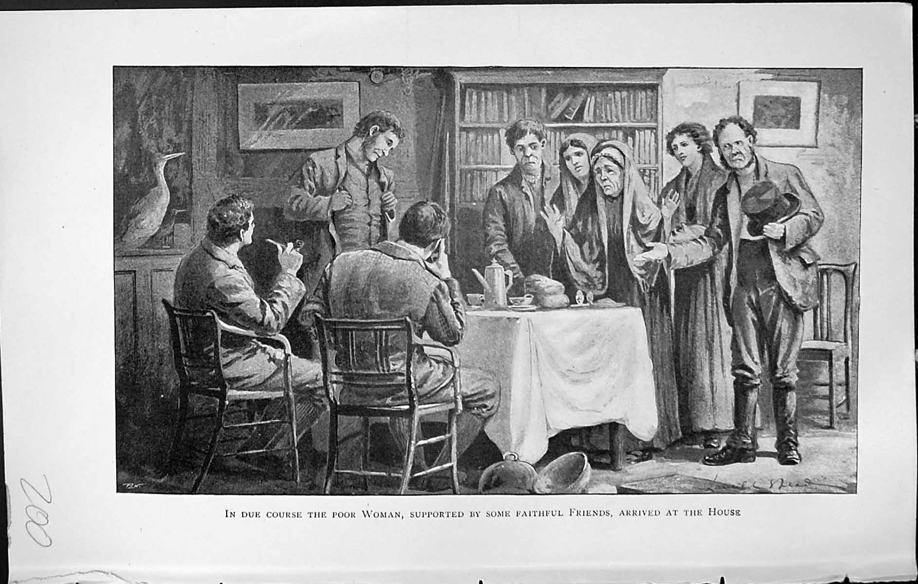 Old Badminton Magazine 1903 Poor Woman Faithful Friends Arrived House 20th