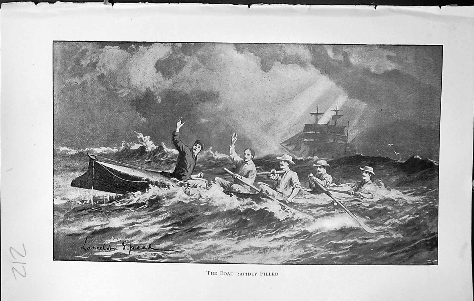Old Badminton Magazine 1903 Ship Wreck Rescue Boat Rapidly Filled Wat 20th