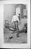 Old Badminton Magazine 1903 Man Brown House Scene Practising Golf Spo 20th