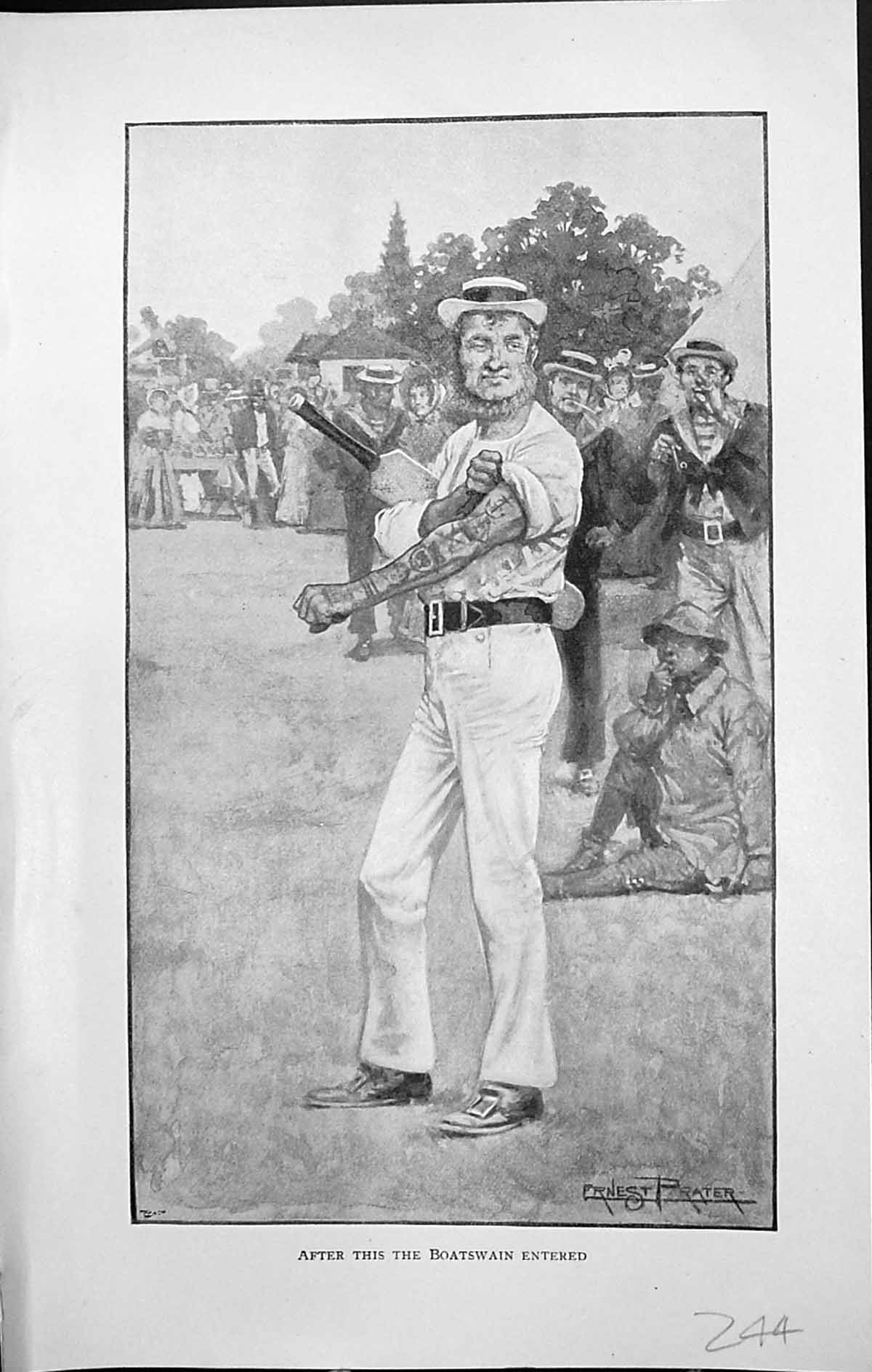 Old Badminton Magazine 1903 Cricket Man Sport Boatswain Spectators Pr 20th