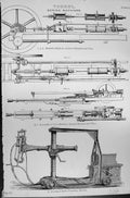 Old Mackenzie C1880 Encyclopaedia Tunnel Boring Machines Bartlett Som Victorian