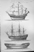 Old Mackenzie C1880 War Vessels English Ships Great Harry Royal Willi Victorian
