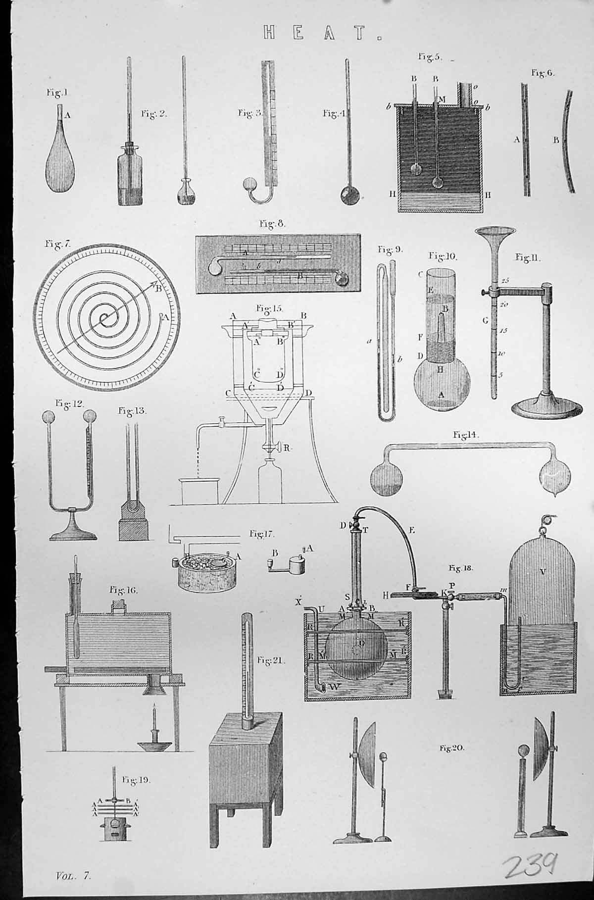Old Mackenzie C1880 Encyclopaedia Science Heat Instruments Machinery Victorian