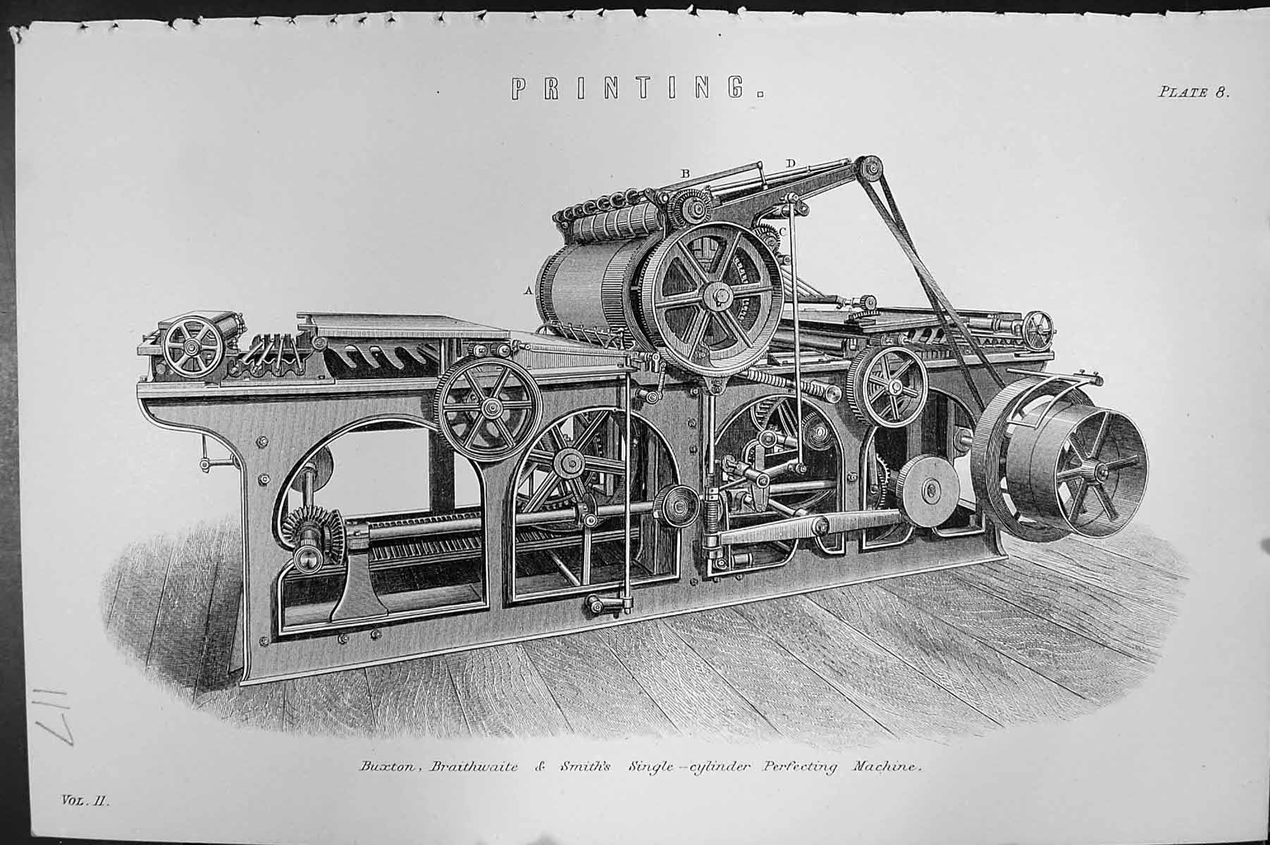 Old Buxton Braithwaite Smith Single Cylinder Ing Machine C1880 Scienc Victorian