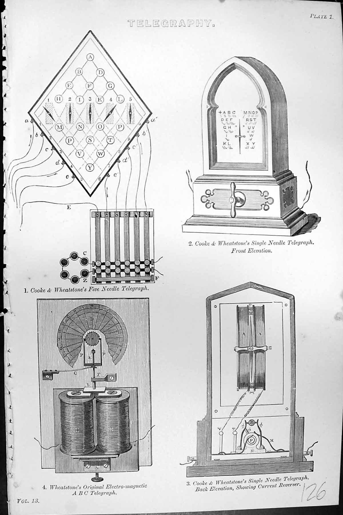 Old Telegraphy Cooke Wheatstone Needle Telegraph Reverser Mackenzie C