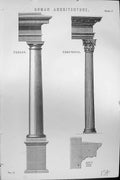 Old Roman Architecture Tuscan Composite Columns Cornice Mackenzie C18 19th