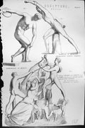 Old Mackenzie C1880 Science Greek Sculpture Warrior Hegesias Diskobol Victorian