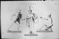 Antique Print Mackenzie C1880 Science Ancient Sculpture Aeginetan Warriors 19th