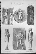 Old Mackenzie C1880 Science Sculpture Posidonian Coin Etruscan Egypti Victorian