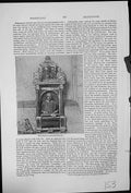 Old Antique Print Monument In Stratford Church Shakespeare Bard Quill Pen