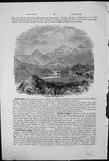 Antique Old Print Snowdon From Capel Curig Mountains Bridge Trees Wales Uk