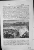 Old Horse-Shoe Fall Niagara Separating British North America From Us 18th