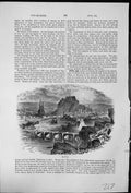 Old Print Le Puy France Town Capital Haute-Loire Foot Steep Hill Bridges