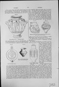Old Print Pottery Greek Painted Vase Roman-British Glazed Muffle Furnace