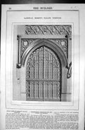 Antique Old Print Gateway Bishop'S Palace Norwich Architecture 1846 Builder