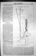 Original Old Antique Print Stable Inigo Jones Architecture 1846 Builder 19th
