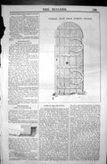 Original Old Antique Print Norman Door Norton Church Architecture 1846 Builder