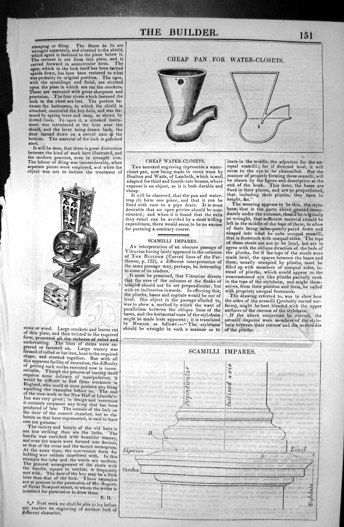 Old Cheap Pan Water Closets Scamilli Impares Architecture 1846 Builde Victorian