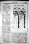 Old Antique Print Arcade Canterbury Cathedral Architecture 1846 Builder 19th