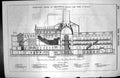 Antique Old Print Architecture 1846 Builder Middlesex House Detention Moseley