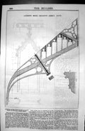 Old Antique Print Ancient RoMalling Abbey Kent Architecture 1846 Builder 19th