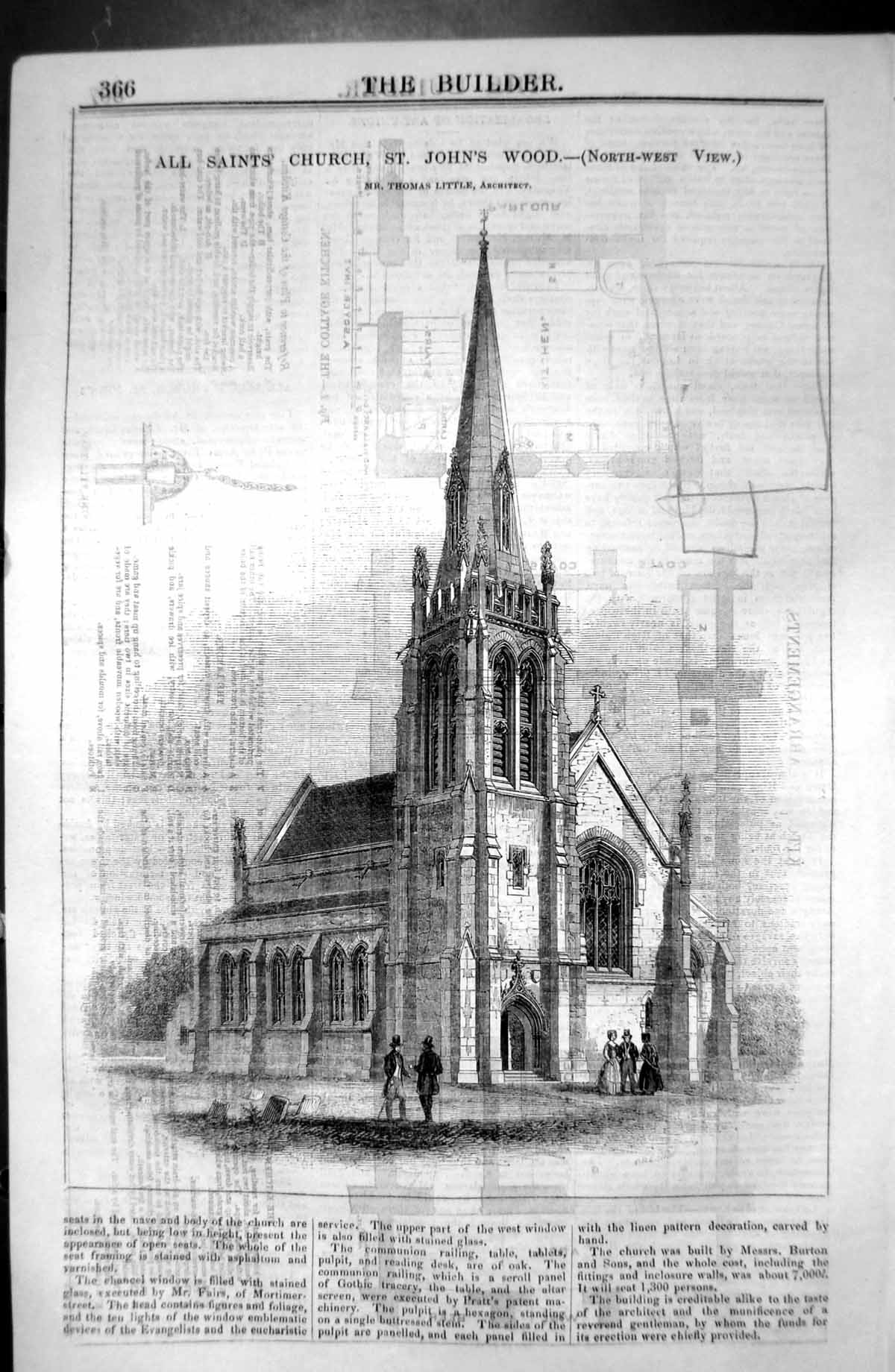 Old All Saints Church St. John'S Wood Thomas Little Architecture 1846 Victorian