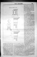 Original Old Antique Print Details Crewe Hall England Architecture 1846 Builder