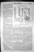 Original Old Antique Print Patent Ventilating Stove Cundy 1846 Builder 19th