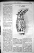 Antique Old Print Ancient Carving Inn Gloucester Architecture 1846 Builder 19th