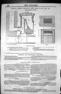 Old Architecture 1846 Builder Cundy Patent Improved Open Fire Place V Victorian