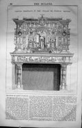 Old Carved Fireplace Palais De Justice Bruges Architecture 1847 Build Victorian