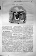 Original Old Antique Print Gothic Well Ghent Architecture 1847 Builder 19th