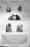 Old Illustrations Anomalies Early Architecture 1847 Oxford Castle Sta Victorian