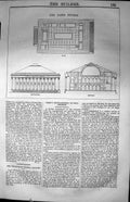 Antique Print Paris Bourse Plan Elevation France Architecture 1847 Builder 19th