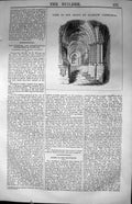 Old Print View Crypt Glasgow Cathedral Scotland Architecture 1847 Builder 19th