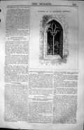 Antique Old Print Window Haussaye Brittany France Architecture 1847 Builder