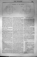 Original Old Antique Print Geometry Square Diagrams 1847 Builder 19th