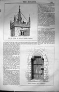 Old Top Tower Sutton Benger Church Doorway Ely Cathedral Architecture