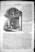 Old Antique Print Doorway Barber Surgeons Hall Architecture 1852 Builder 19th