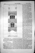 Old Antique Print Terra Cotta Front Pisa Italy Architecture 1852 Builder 19th