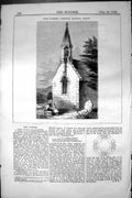 Old Print Bell Turret Corston Church Wiltshire Architecture 1852 Builder 19th