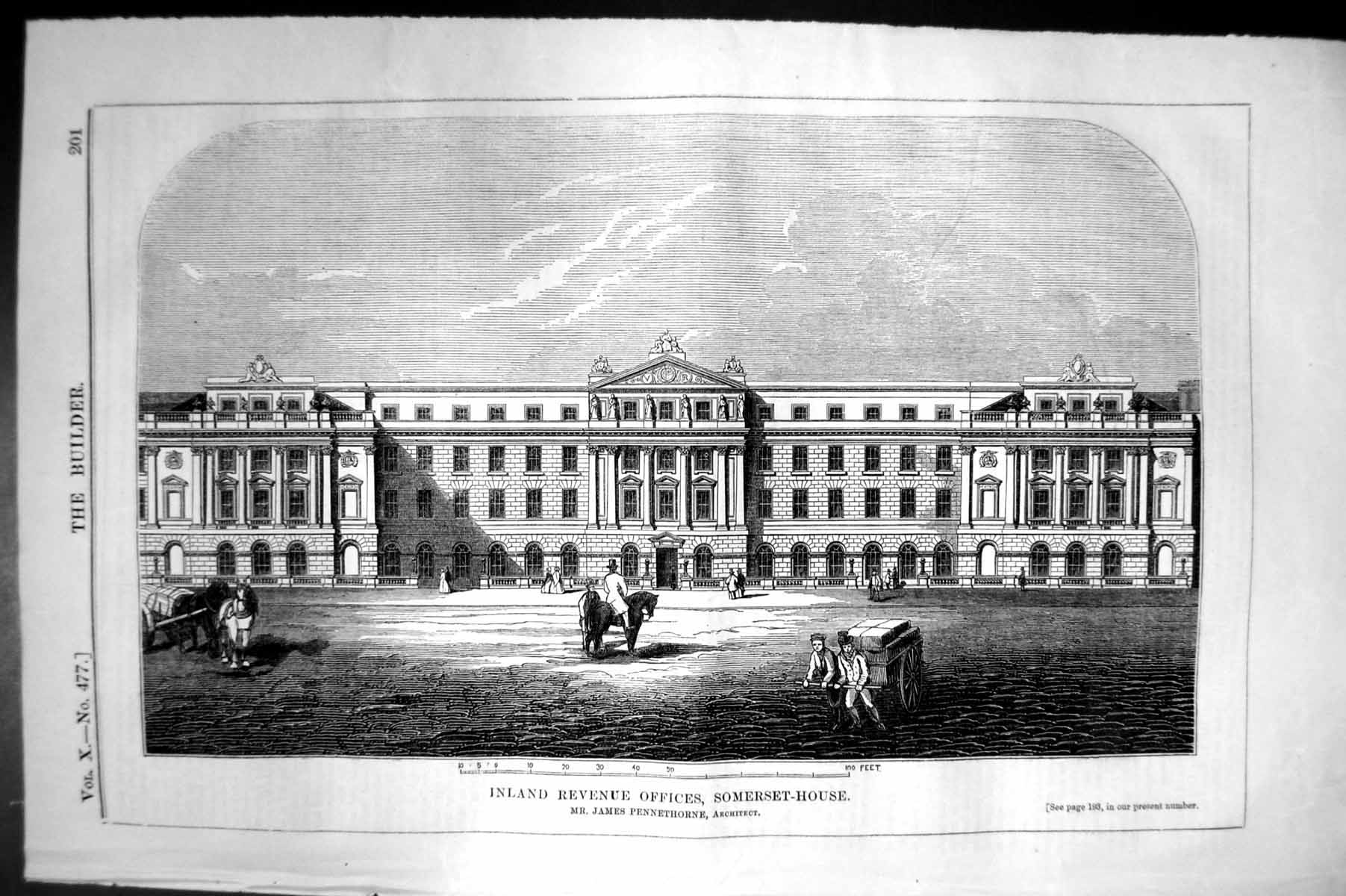 Old Inland Revenue Offices Somerset House Pennethorne Architecture 18 19th