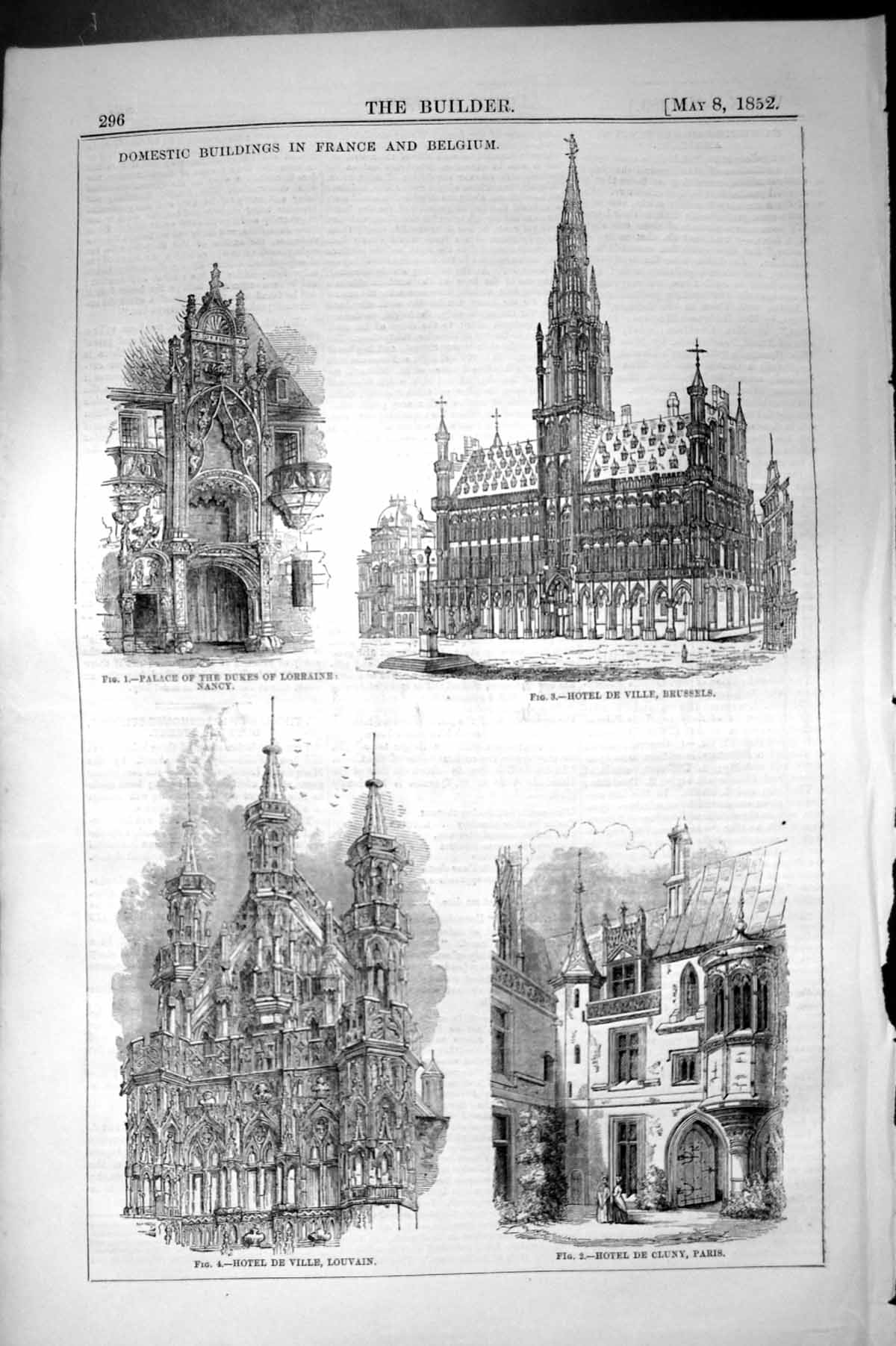 Old Buildings France Belgium Hotel Brussels Paris Louvain Lorraine Ar
