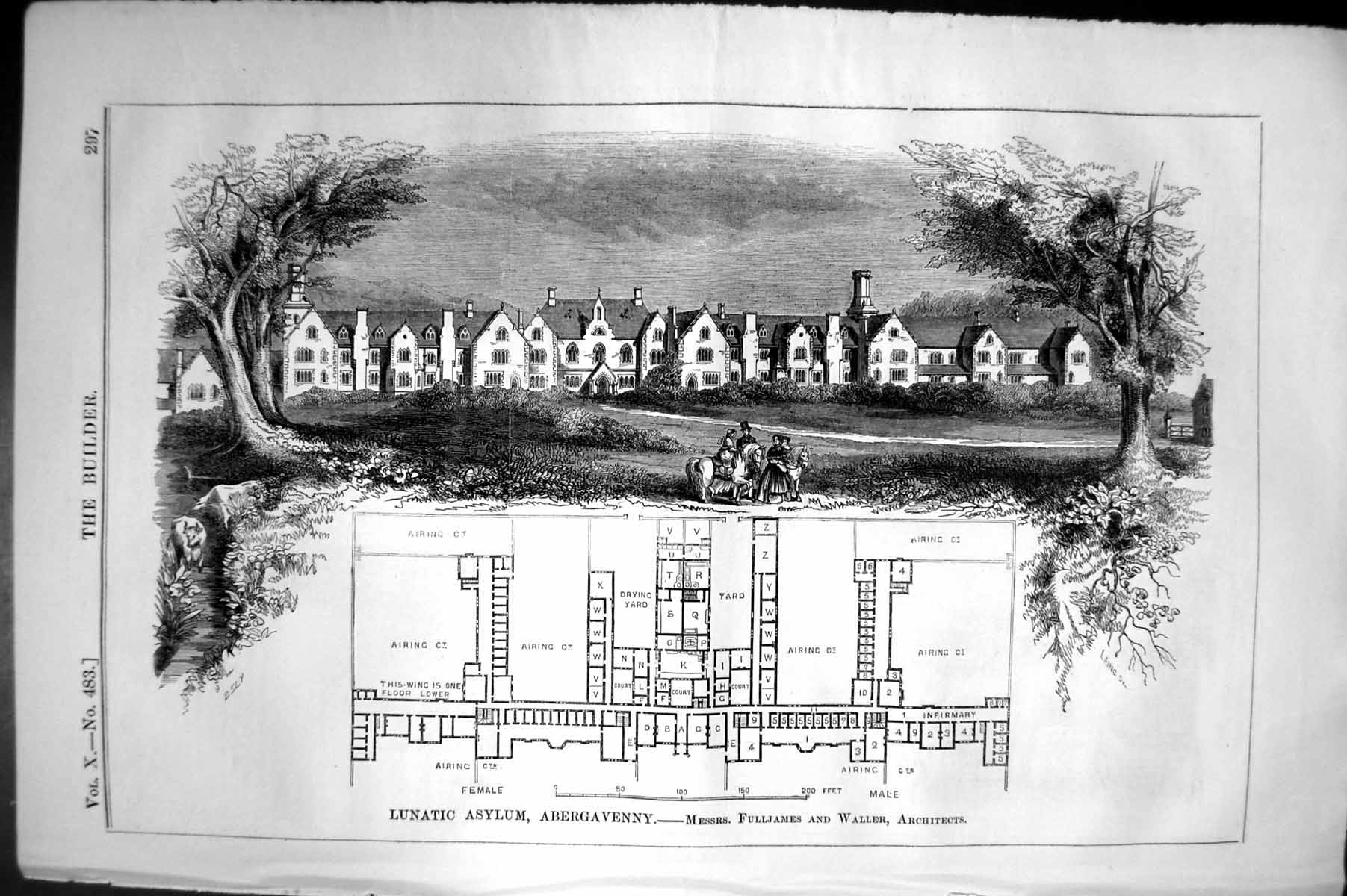 Old Lunatic Asylum Abergavenny Fulljames Waller Architecture 1852 Bui Victorian