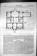 Antique Print Ground Plan Earl Harrington Mansion Architecture 1852 Builder
