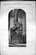 Old Staircase North Transept Rouen Cathedral Architecture 1852 Builde Victorian