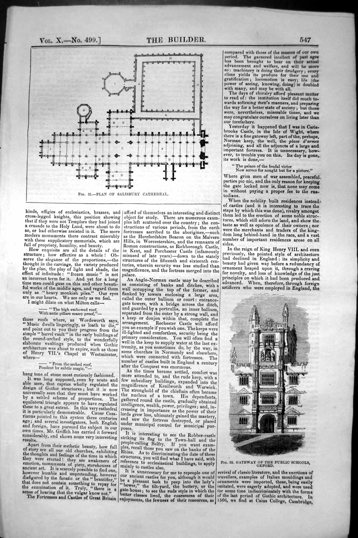 Old Plan Salisbury Cathedral Gateway Public School Oxford Architectur