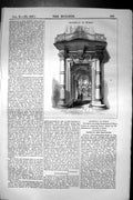 Old Antique Print Doorway Turin Italy Architecture Robinson 1852 Builder 19th