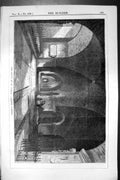 Antique Old Print Crypt St. Paul'S Artists Corner Architecture 1852 Builder